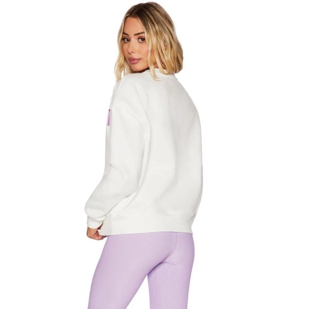 Beach Riot White Apres Ski Sweatshirt BRAND NEW - Picture 3 of 6